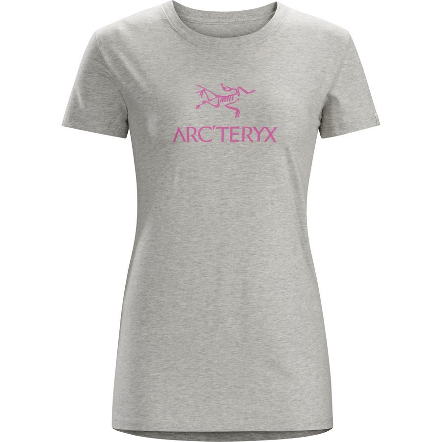 Arc'teryx Arc'Word T-Shirt - Short-Sleeve - Women's&nbsp;Heathered Light Grey/Pink