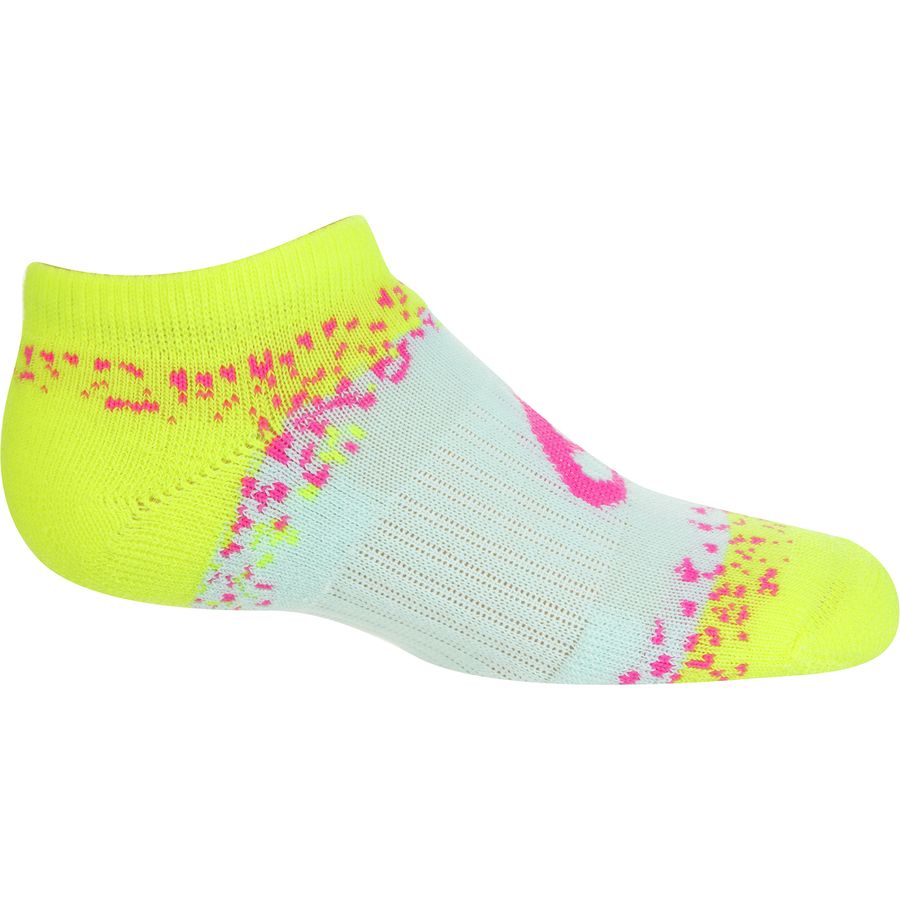 Asics Splatter No Show Socks - 6-Pair - Kids'&nbsp;3/4 Front