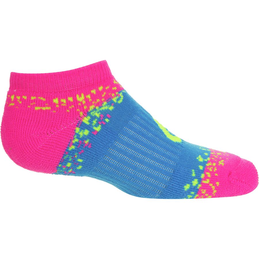 Asics Splatter No Show Socks - 6-Pair - Kids'&nbsp;3/4 Front