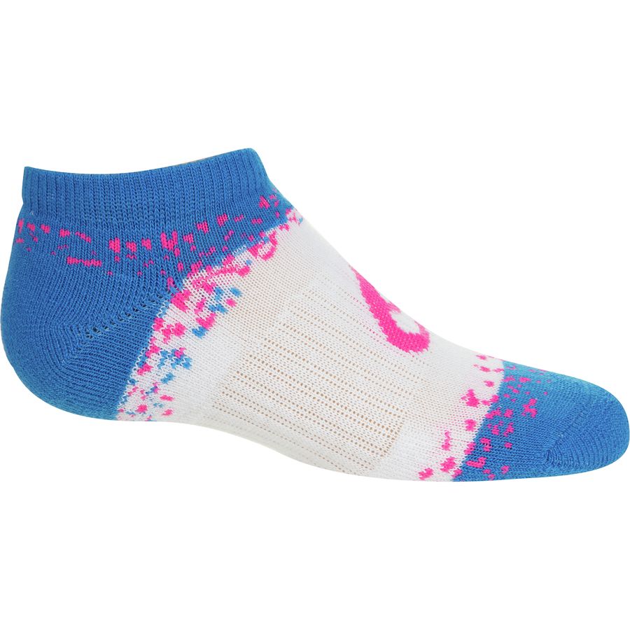 Asics Splatter No Show Socks - 6-Pair - Kids'&nbsp;3/4 Front