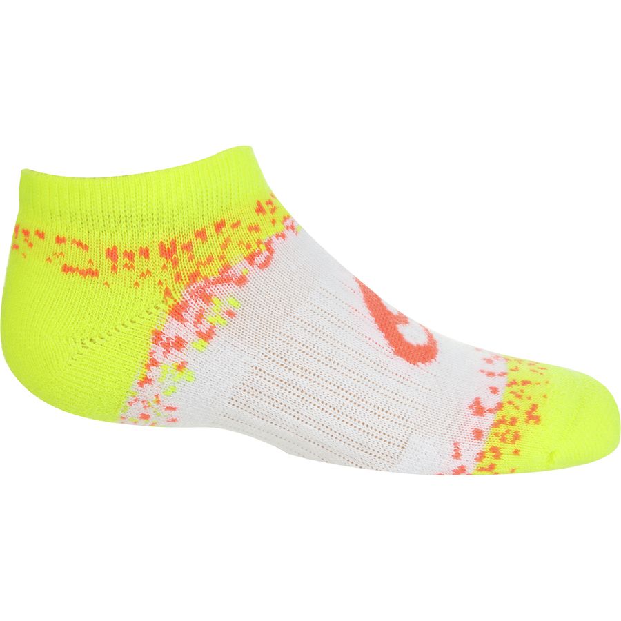 Asics Splatter No Show Socks - 6-Pair - Kids'&nbsp;3/4 Front