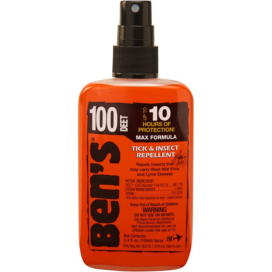 100 Max Tick & Insect Repellent 3.4oz Pump Spray