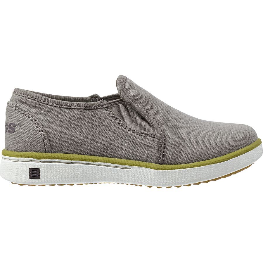 Bogs Malibu Canvas Slip On Shoe - Boys'&nbsp;Charcoal