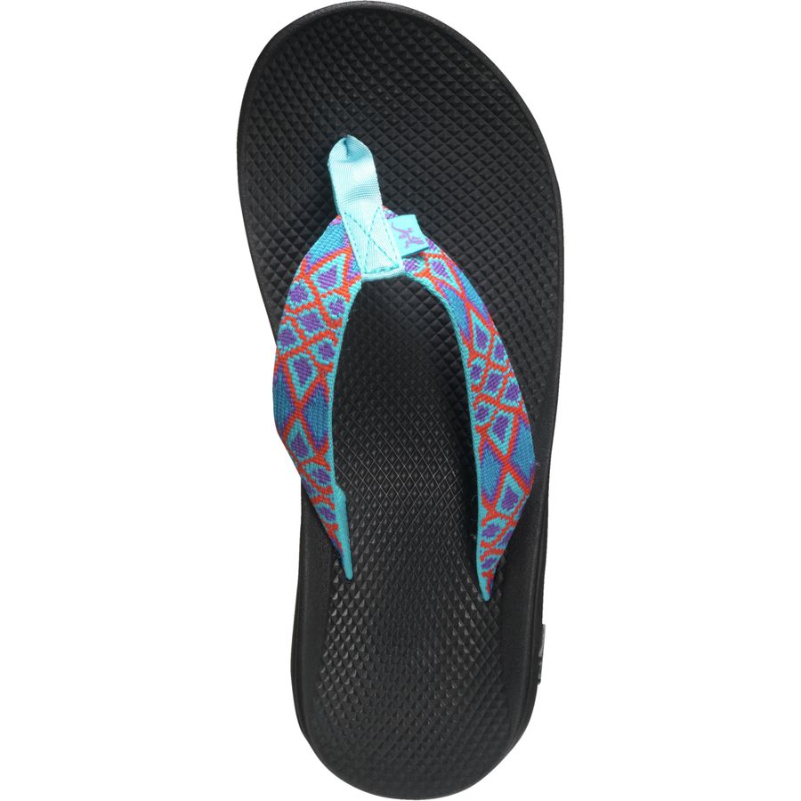 black chaco flip flops