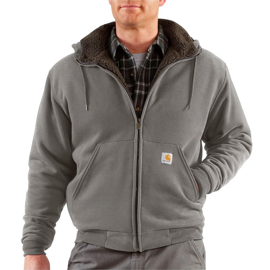 Carhartt Collinston Brushed Fleece Sherpa Lined Full Zip Hoodie Mens