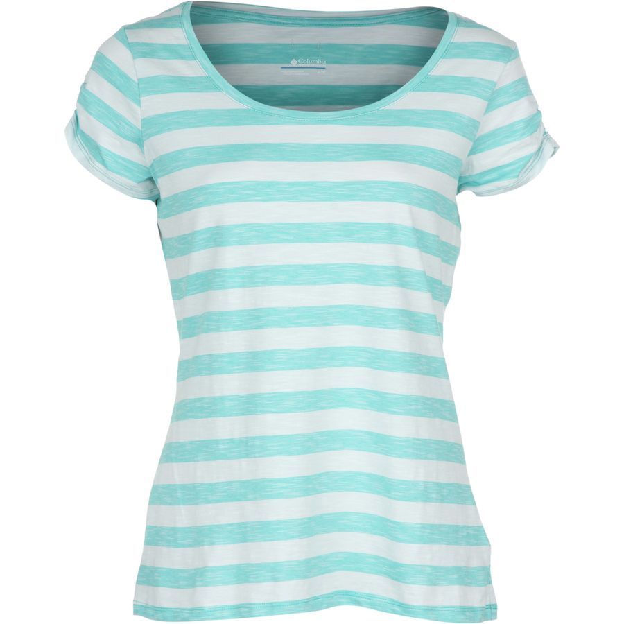 Columbia Rocky Ridge III Print T-Shirt - Short-Sleeve - Women's&nbsp;Geyser/Stripe
