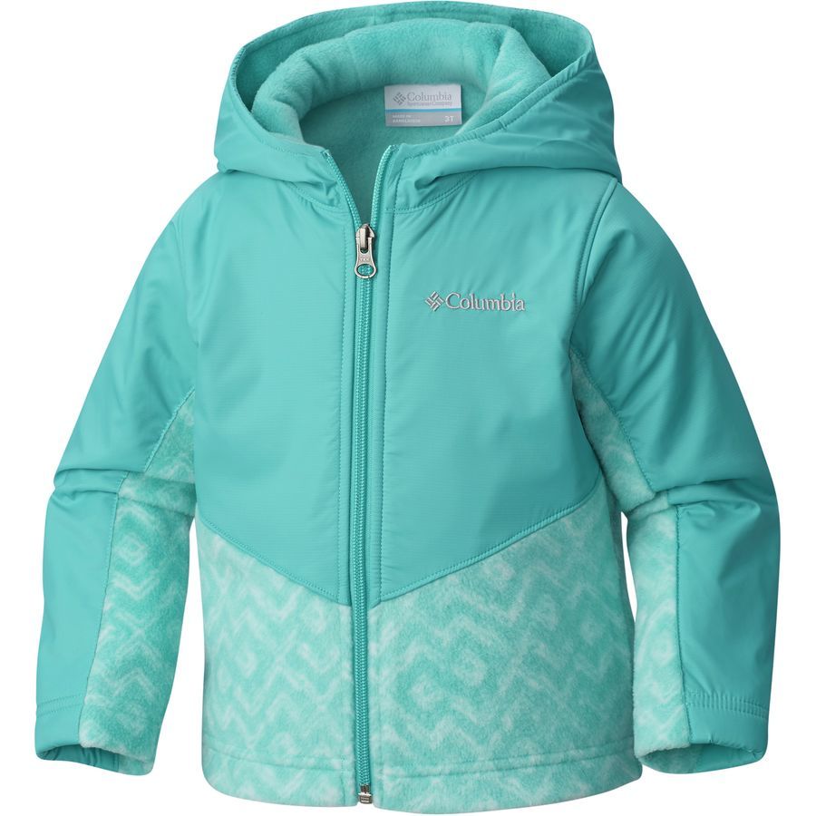 Columbia Steens Mountain Overlay Hooded Fleece Jacket Toddler Girls