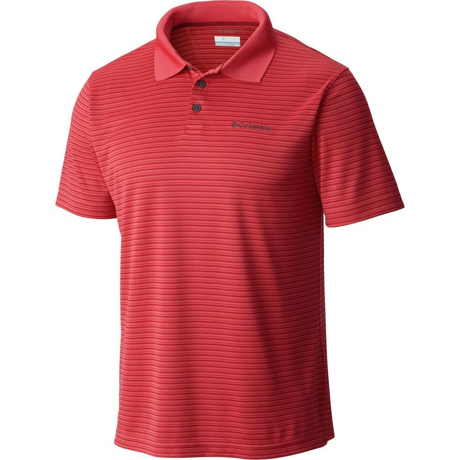 Columbia Utilizer Stripe Polo Shirt III - Short-Sleeve - Men's&nbsp;Sunset Red