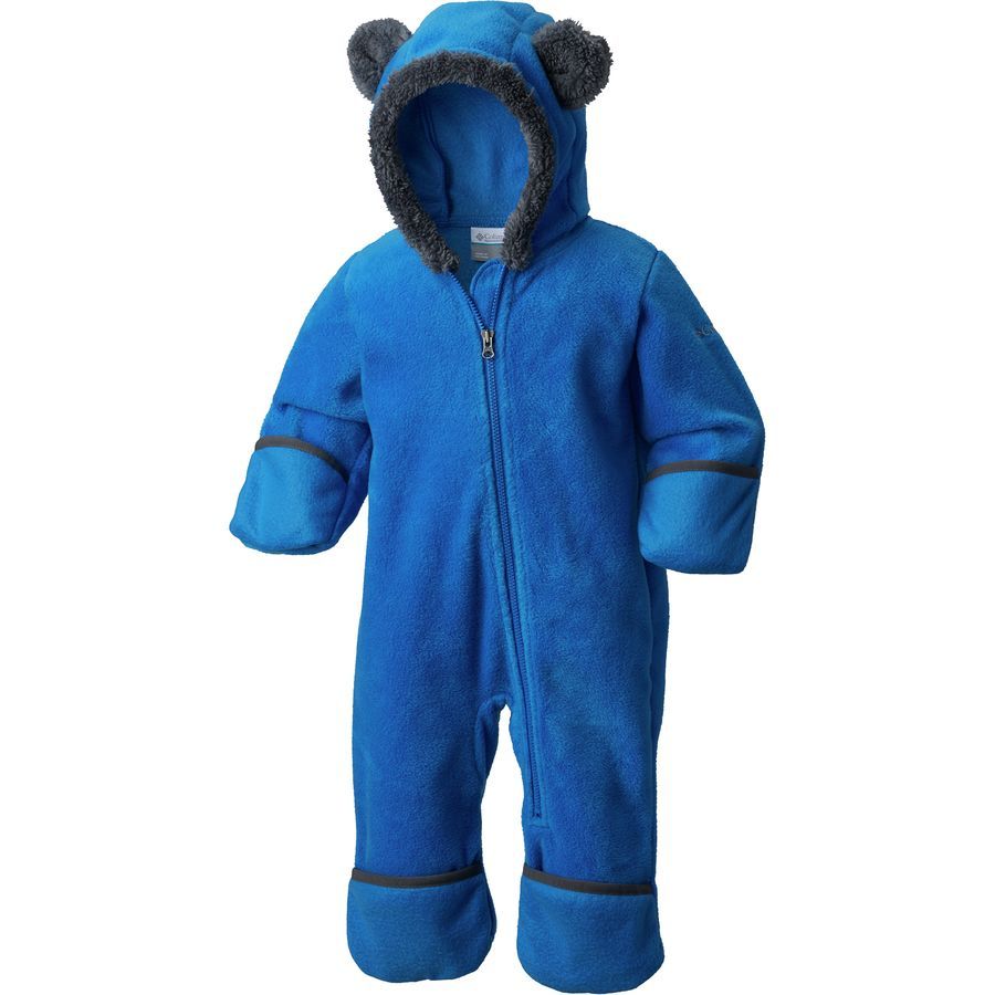 Tutina Columbia Tiny Bear 2 In Pile - Unisex Per Neonati, Con Cerniera Comoda, Taglia 6/12 Mesi