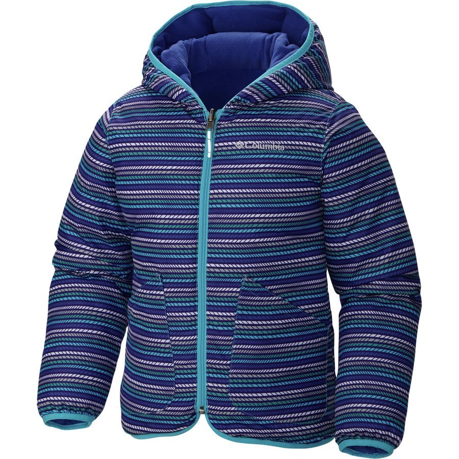 Columbia Dual Front Reversible Jacket - Girls'&nbsp;Atoll Stripe