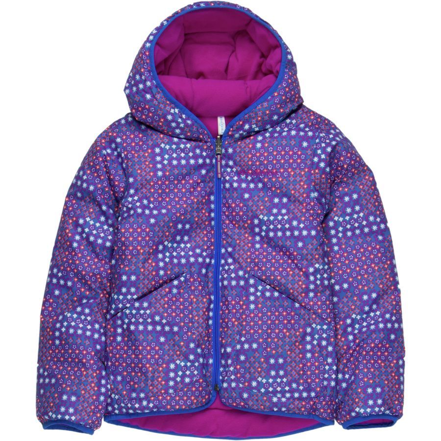 Columbia Dual Front Reversible Jacket - Girls'&nbsp;Blue Macaw Print