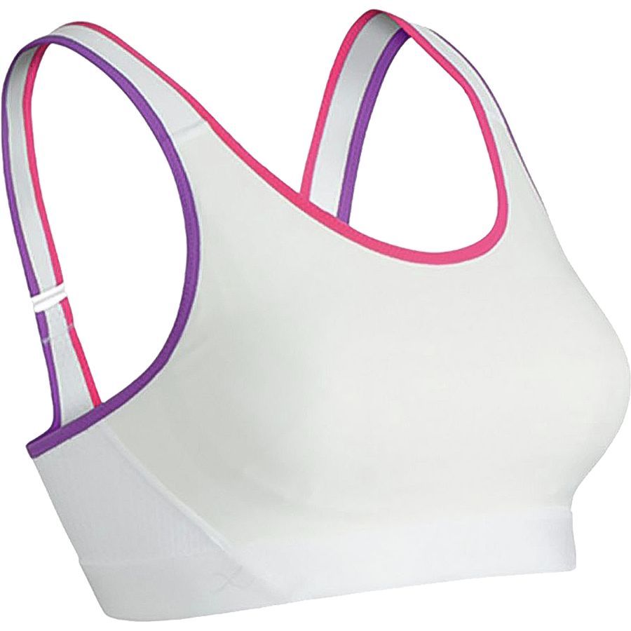 CW-X Versatx Support Sports Bra - Women's&nbsp;White/Pink/Purple