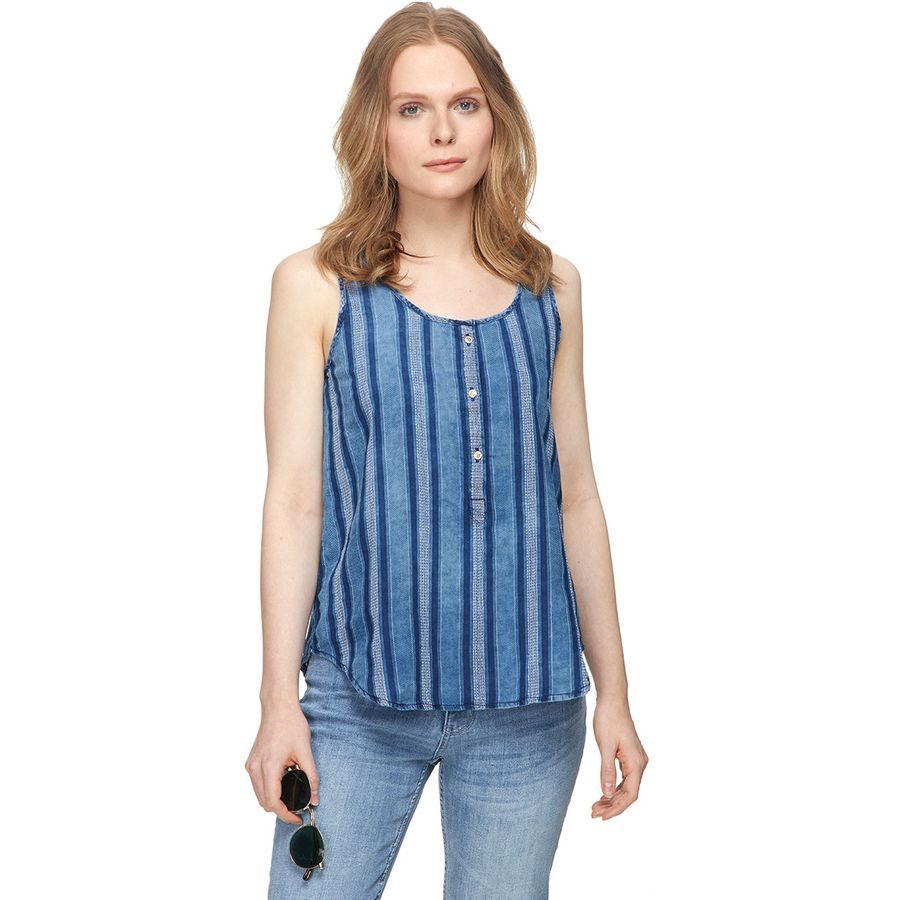 Indigo Cotton Wyatt Denim Top - Women's