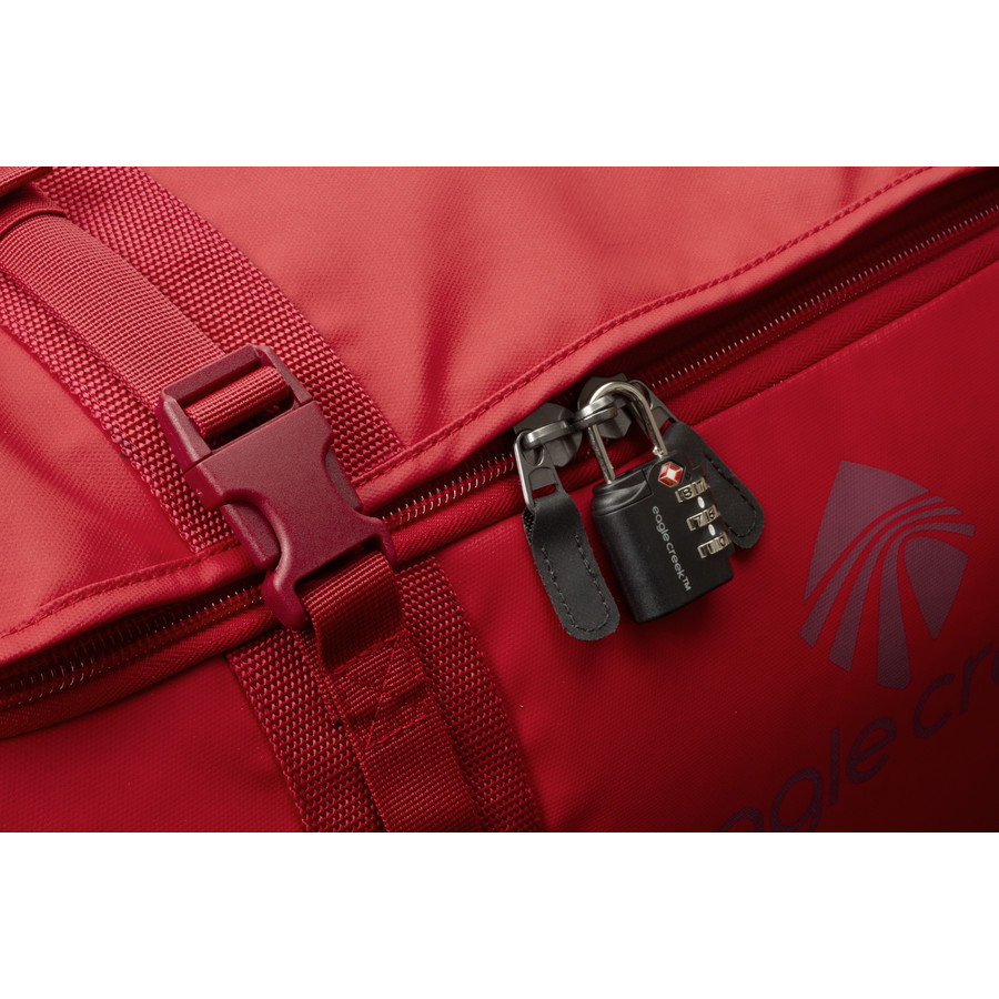 Eagle Creek No Matter What Flatbed Rolling Carry-On Duffel Bag 28in - 4715cu in&nbsp;Locking mechanism
