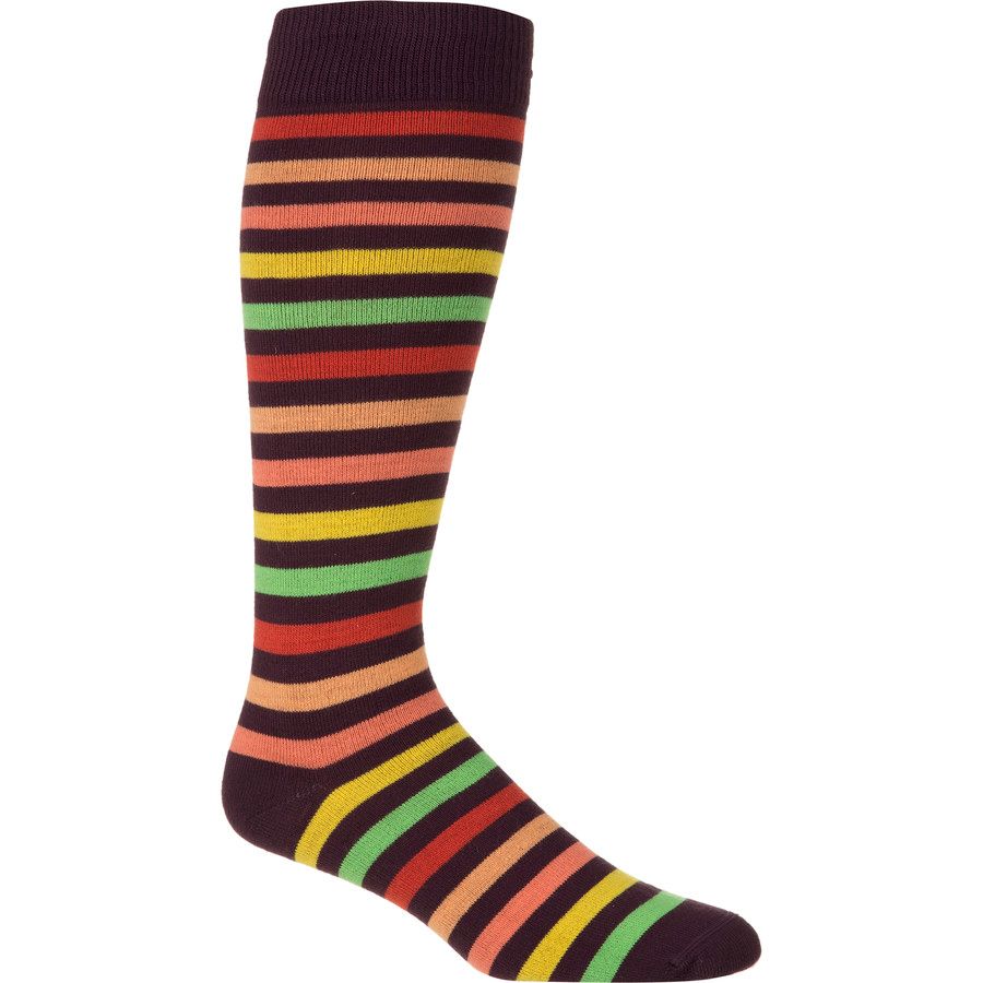 EURO Socks Flakes & Stripes Over-The-Calf Socks - Women's&nbsp;Purple