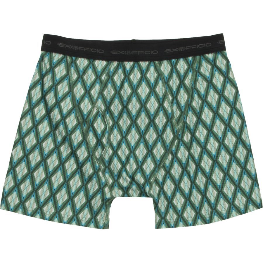 ExOfficio Give-N-Go Printed Boxer Brief - Men's&nbsp;Hops/Argyle