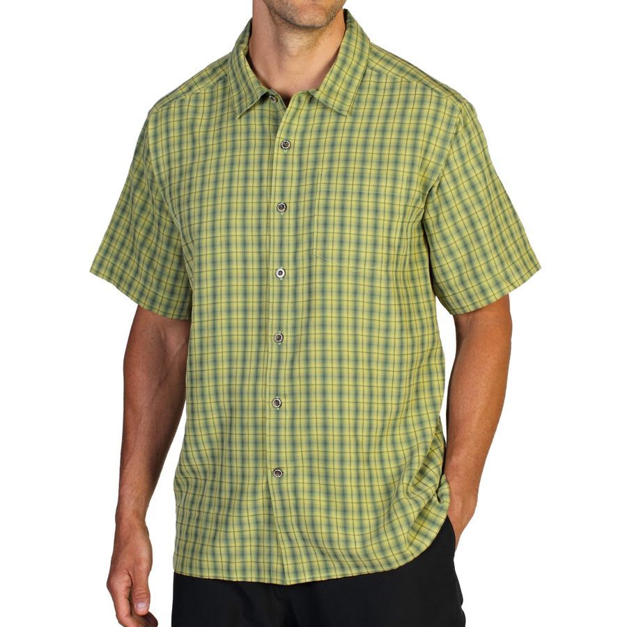 ExOfficio Pisco Plaid Shirt - Short- Sleeve - Men's&nbsp;Pistachio