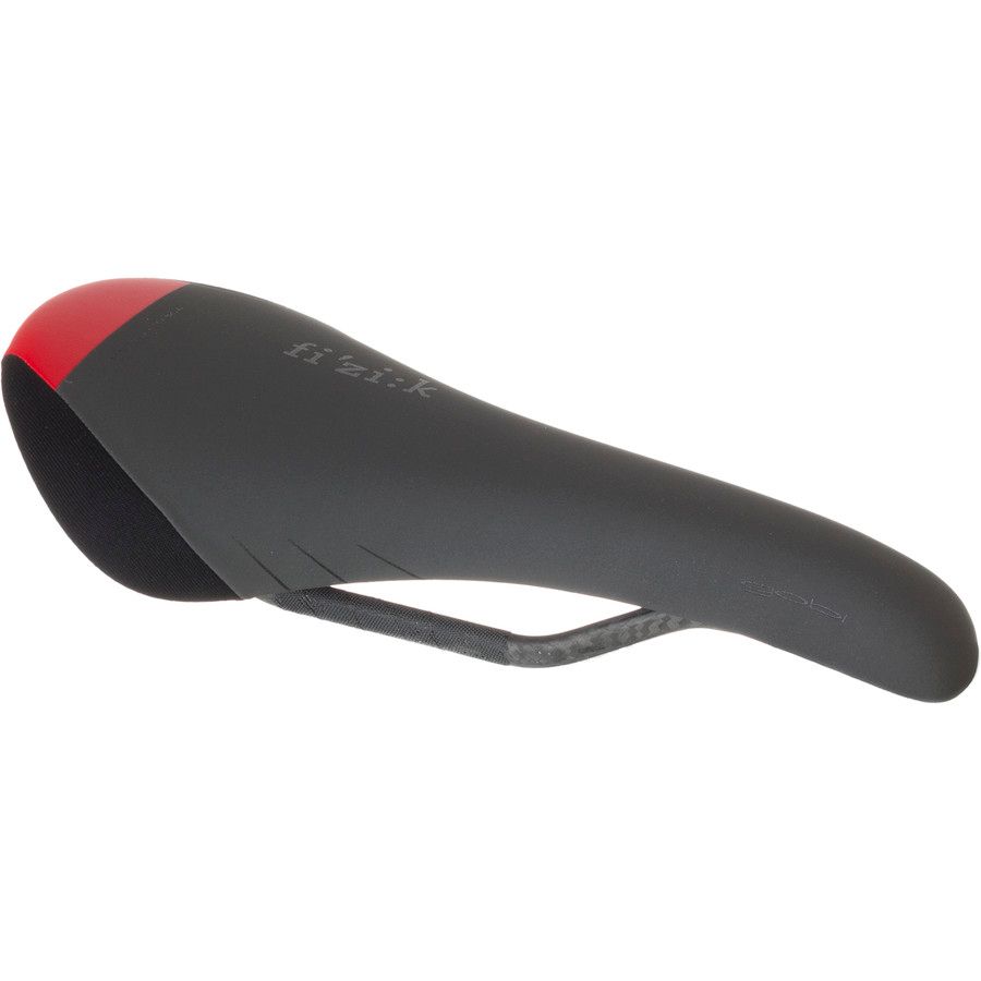Fi'zi:k Gobi M3 Saddle - 7x9 Carbon Braided Rails&nbsp;Grey/Red/Black