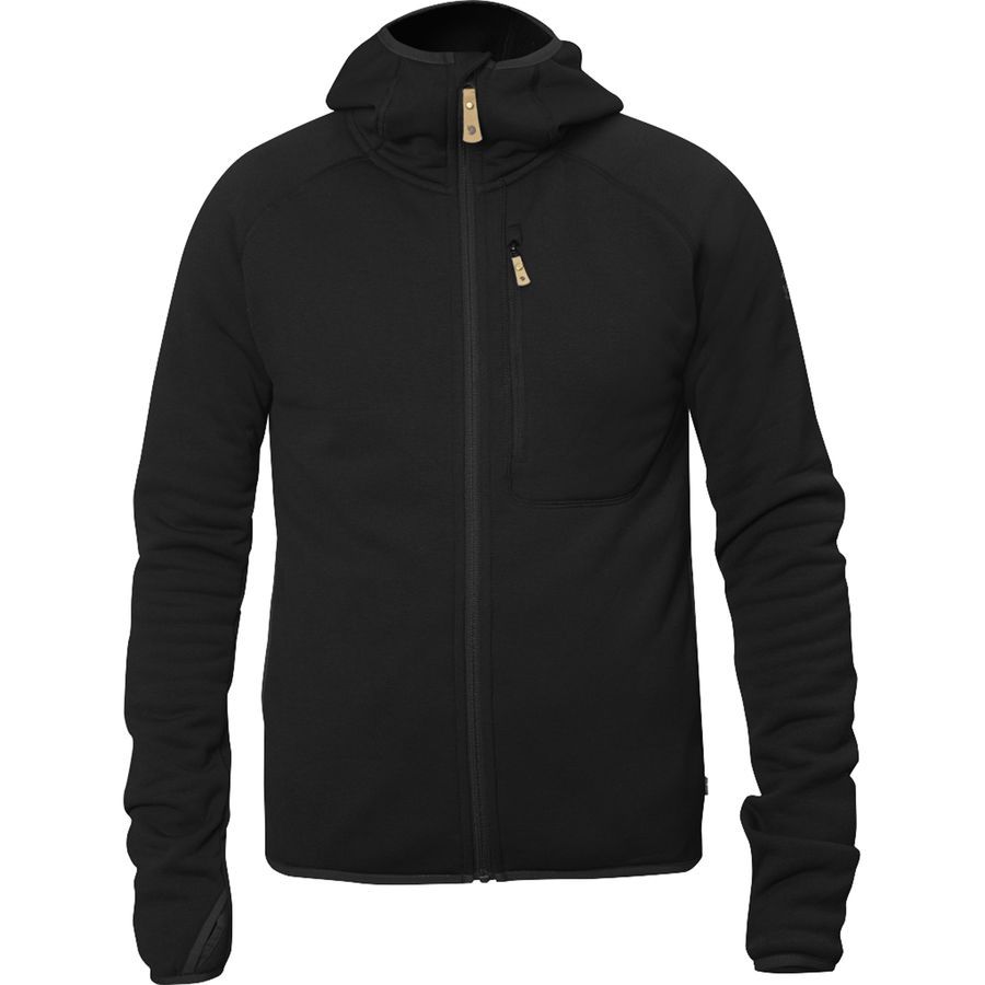 Fjallraven Abisko Fleece Full-Zip Hoodie - Men's&nbsp;Black