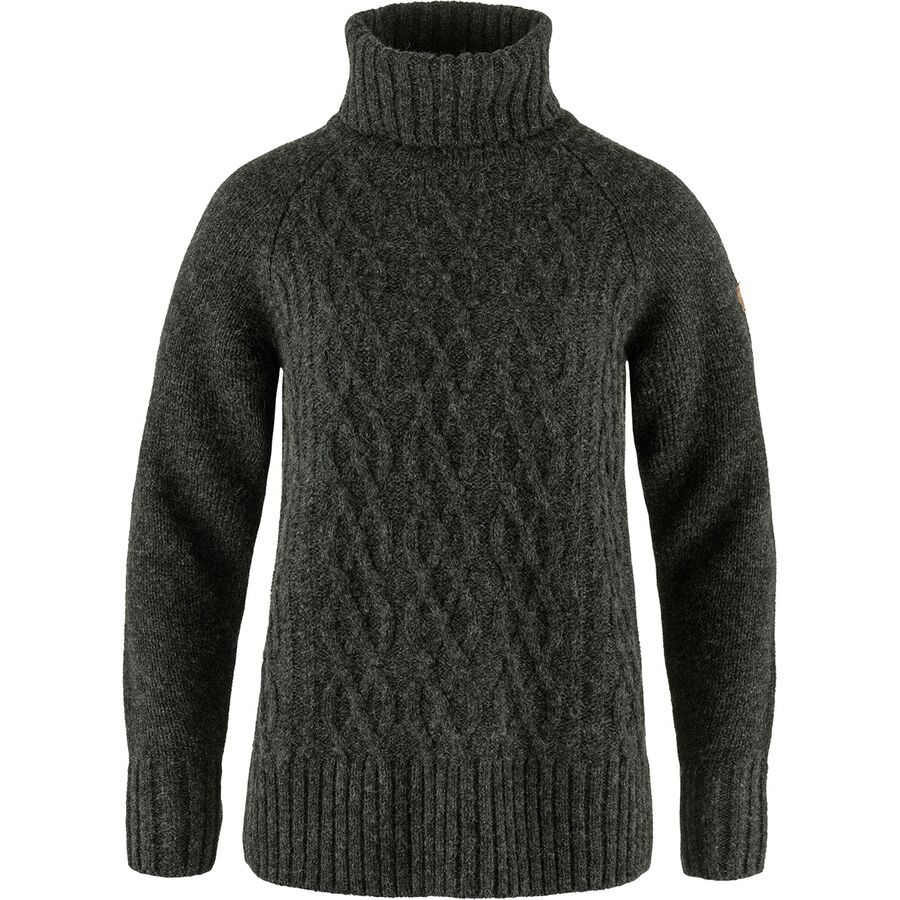 Ovik Cable Knit Roller Neck Sweater - Women's