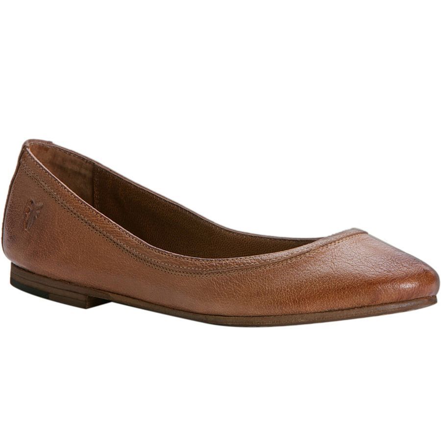 frye carson ballet cognac