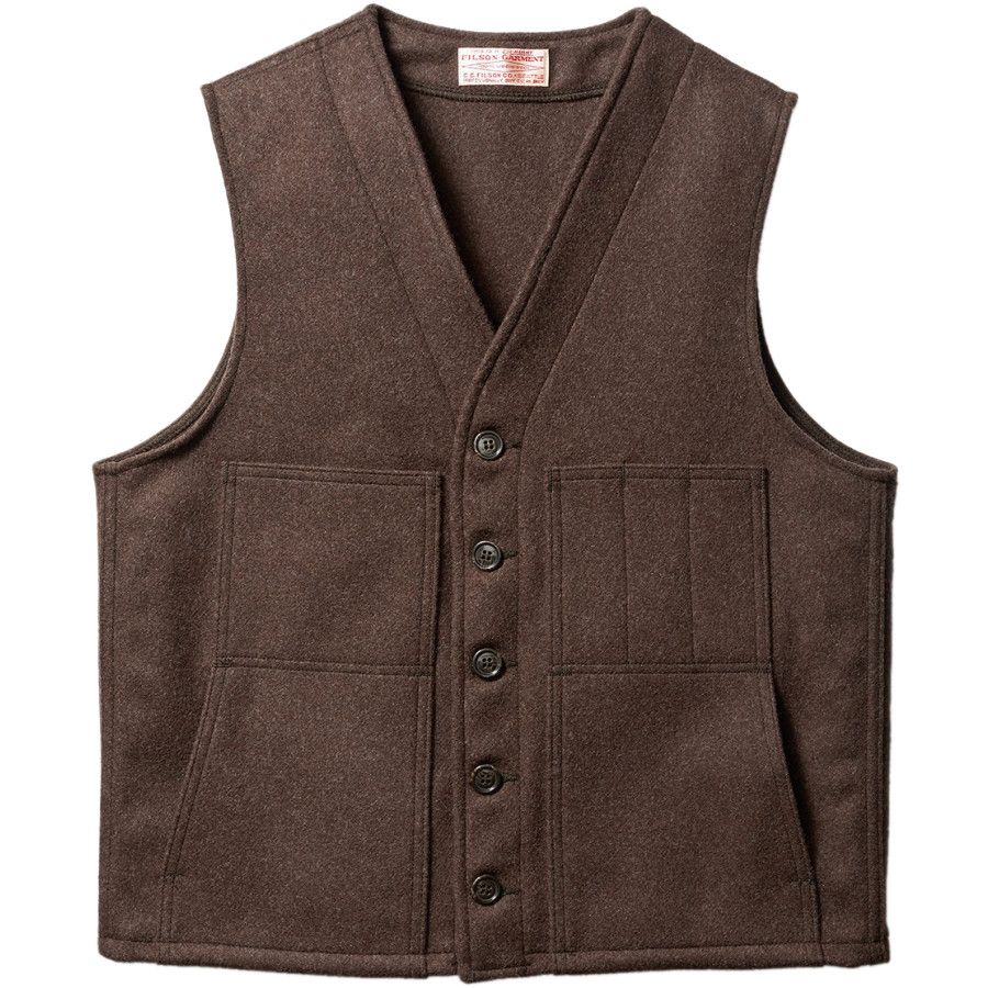 Filson Wool Mackinaw Vest - Men's&nbsp;Brown