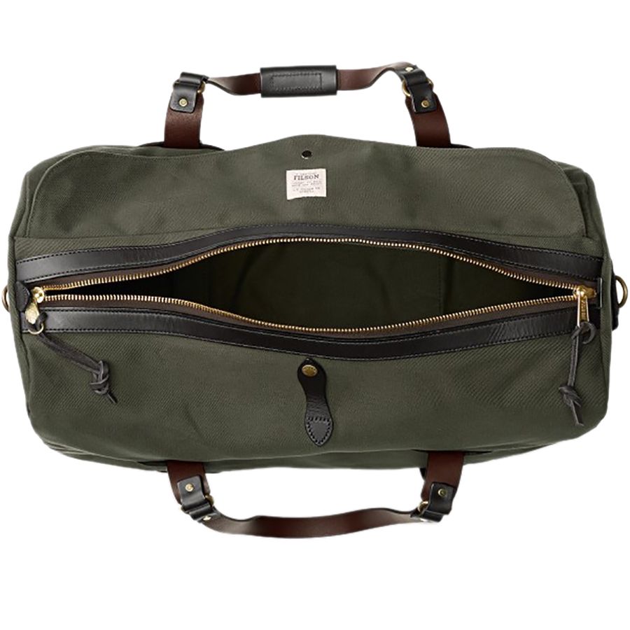 Filson Medium Twill Duffel Bag&nbsp;Open