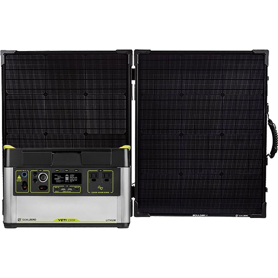 Yeti 1000X + Boulder 100 Briefcase Solar Generator Kit