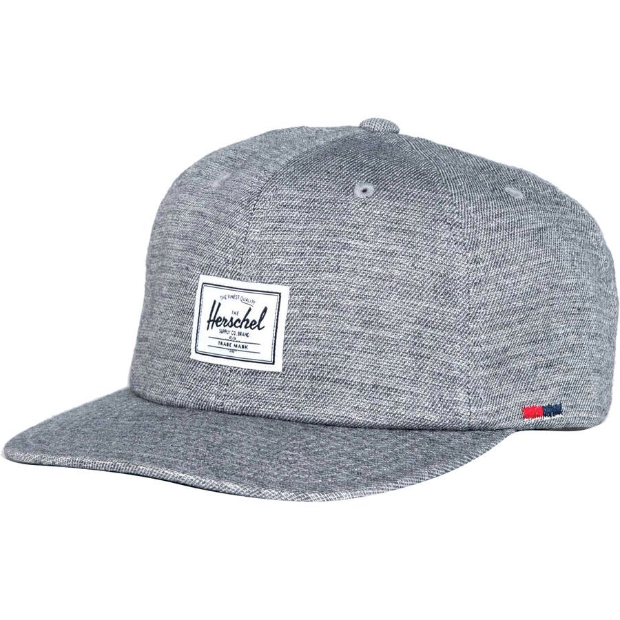 Herschel Supply Albert Snapback Hat&nbsp;Black And White Soft Brushed Cotton/Black