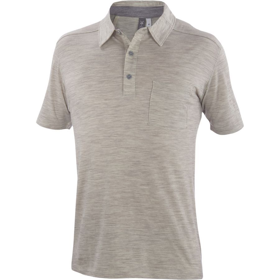 Ibex OD Heather Polo Shirt - Short-Sleeve - Men's&nbsp;Almond Heather