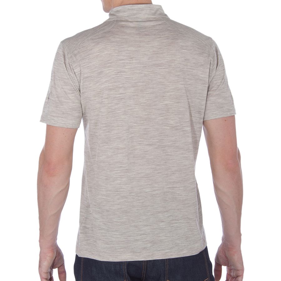 Ibex OD Heather Polo Shirt - Short-Sleeve - Men's&nbsp;Back