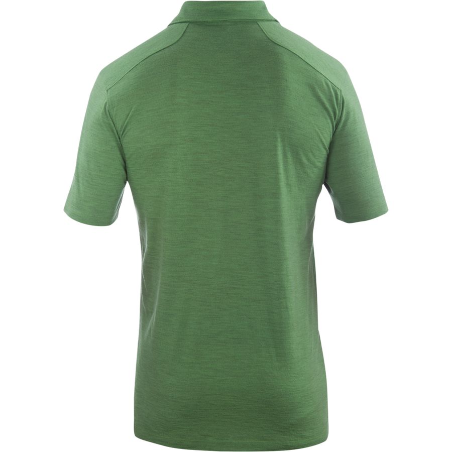 Ibex OD Heather Polo Shirt - Short-Sleeve - Men's&nbsp;Back