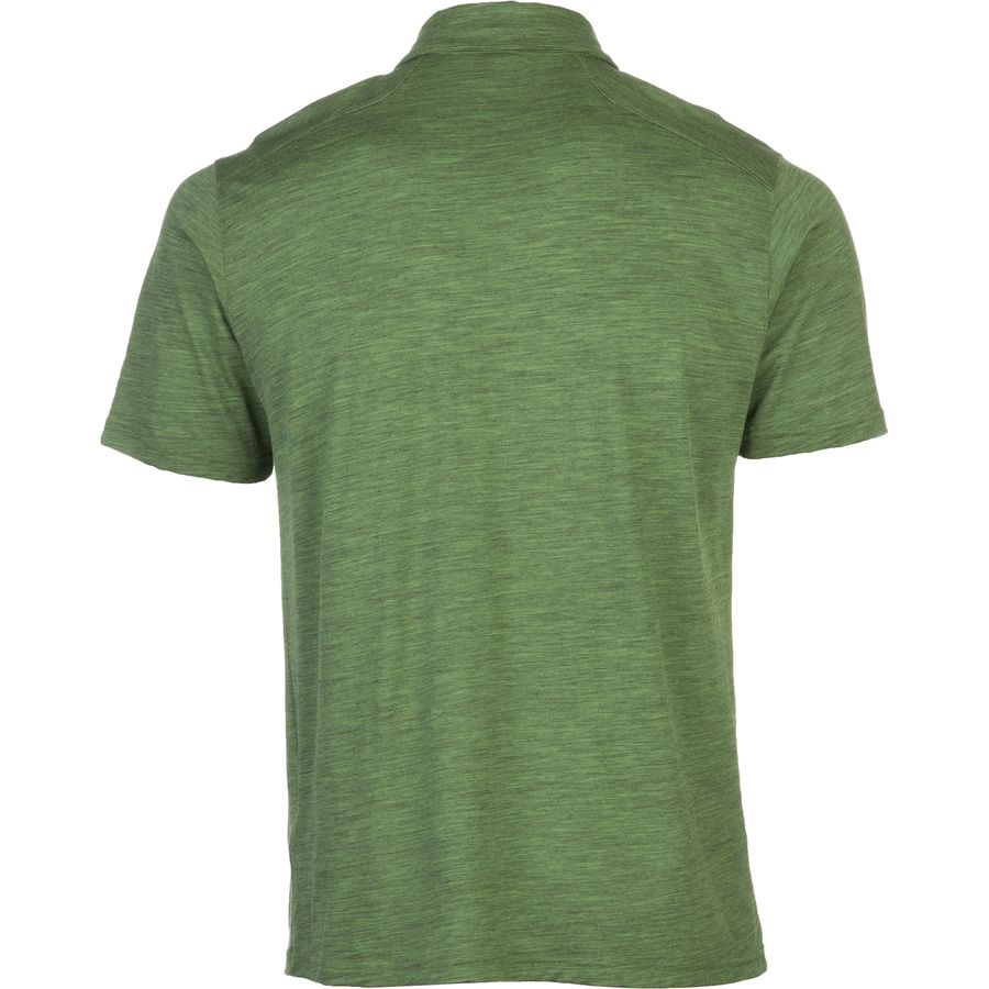 Ibex OD Heather Polo Shirt - Short-Sleeve - Men's&nbsp;Back