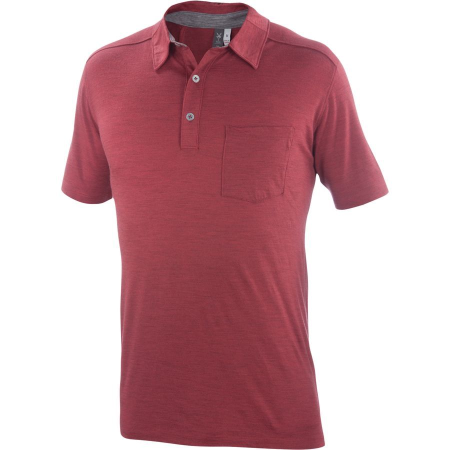 Ibex OD Heather Polo Shirt - Short-Sleeve - Men's&nbsp;Rooster Heather