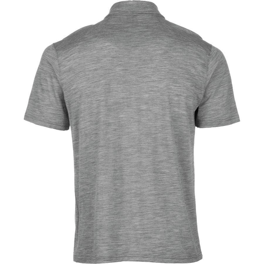 Ibex OD Heather Polo Shirt - Short-Sleeve - Men's&nbsp;Back