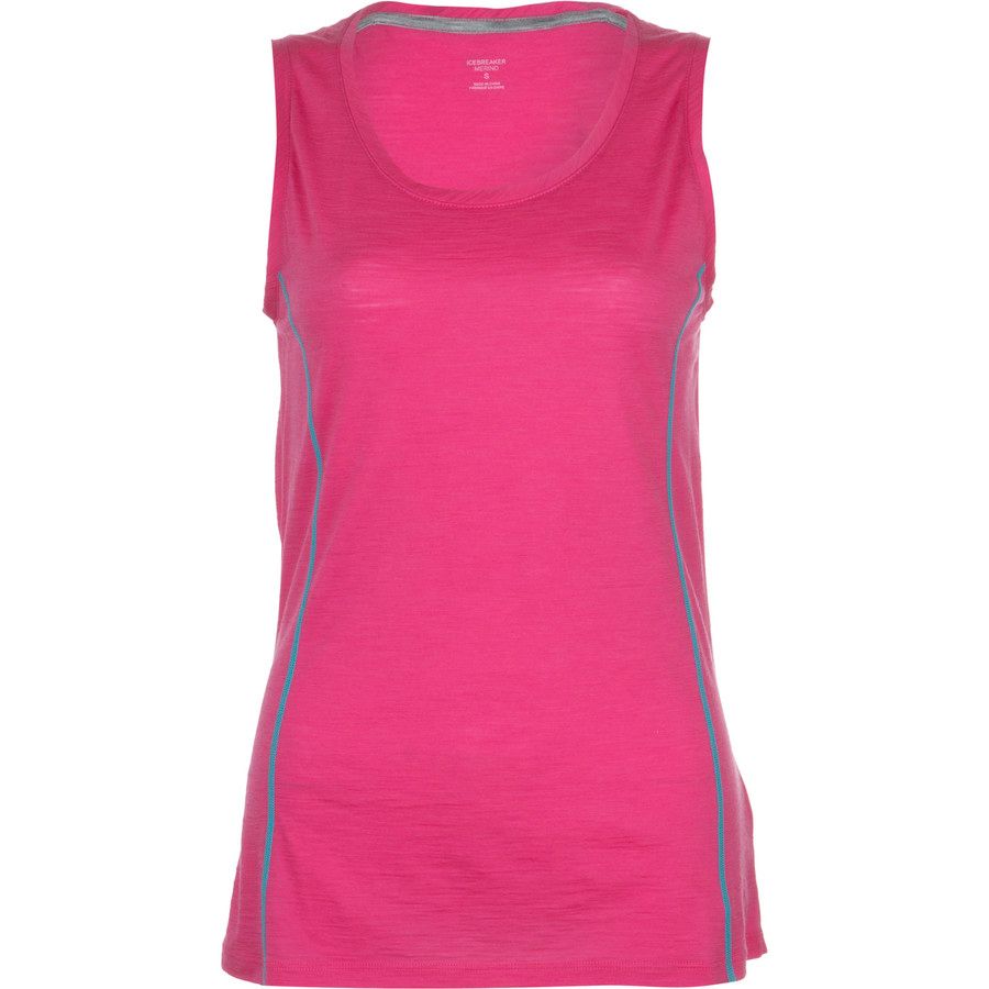 Icebreaker Aero Tank Top - Women's&nbsp;Shocking/Aquamarine