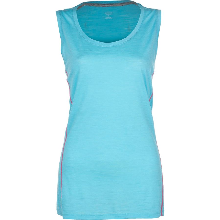 Icebreaker Aero Tank Top - Women's&nbsp;Water/Shocking