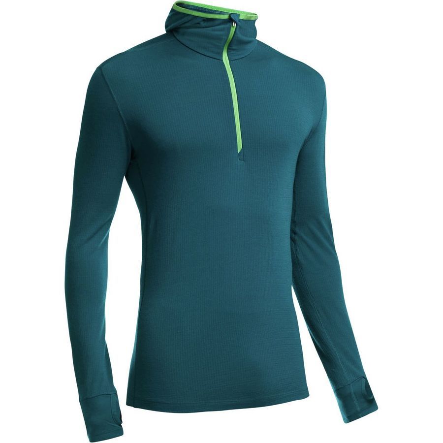 Icebreaker Compass Half-Zip Pullover Hoodie - Men's&nbsp;Night/Balsam