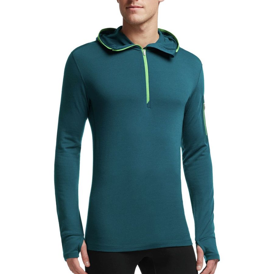 Icebreaker Compass Half-Zip Pullover Hoodie - Men's&nbsp;On-Model Front