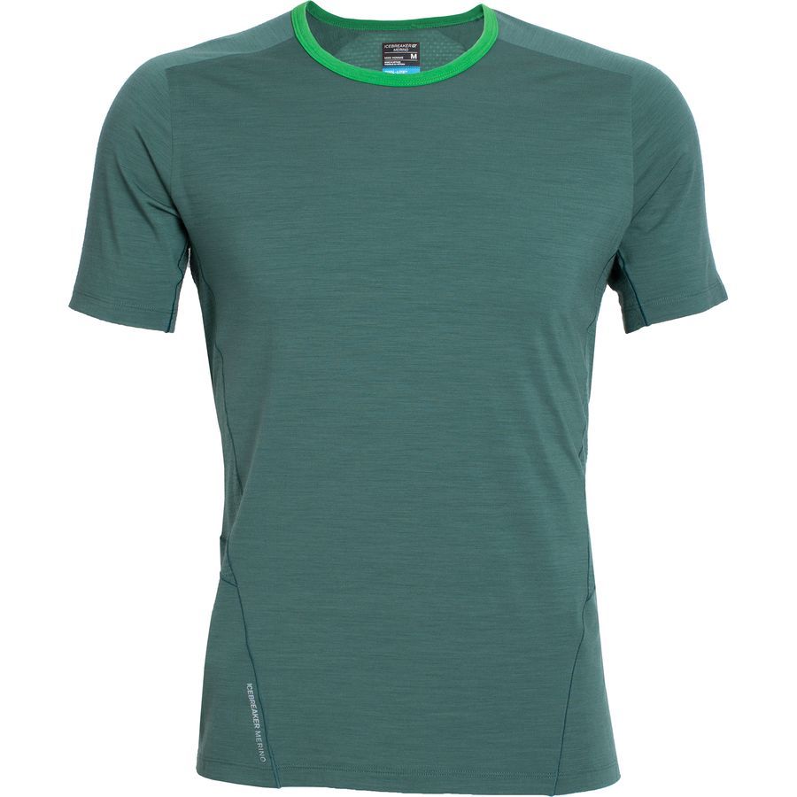 Icebreaker Strike Crew - Short-Sleeve - Men's&nbsp;Canoe/Canoe/Balsam