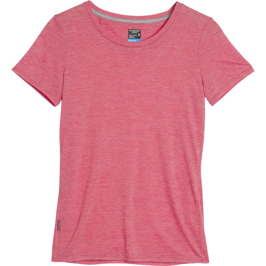 Icebreaker Sphere Stripe Low Crew - Short-Sleeve - Women's&nbsp;Front