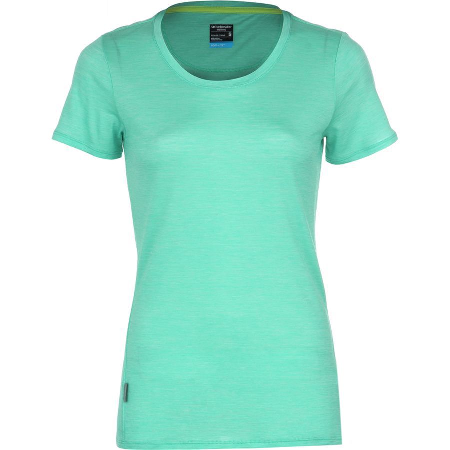 Icebreaker Sphere Stripe Low Crew - Short-Sleeve - Women's&nbsp;Front