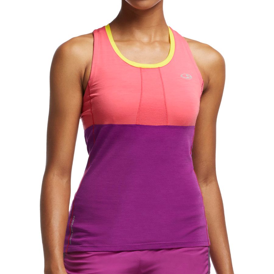 Icebreaker Spark Tank Top - Women's&nbsp;Grapefruit/Vivid/Fuse