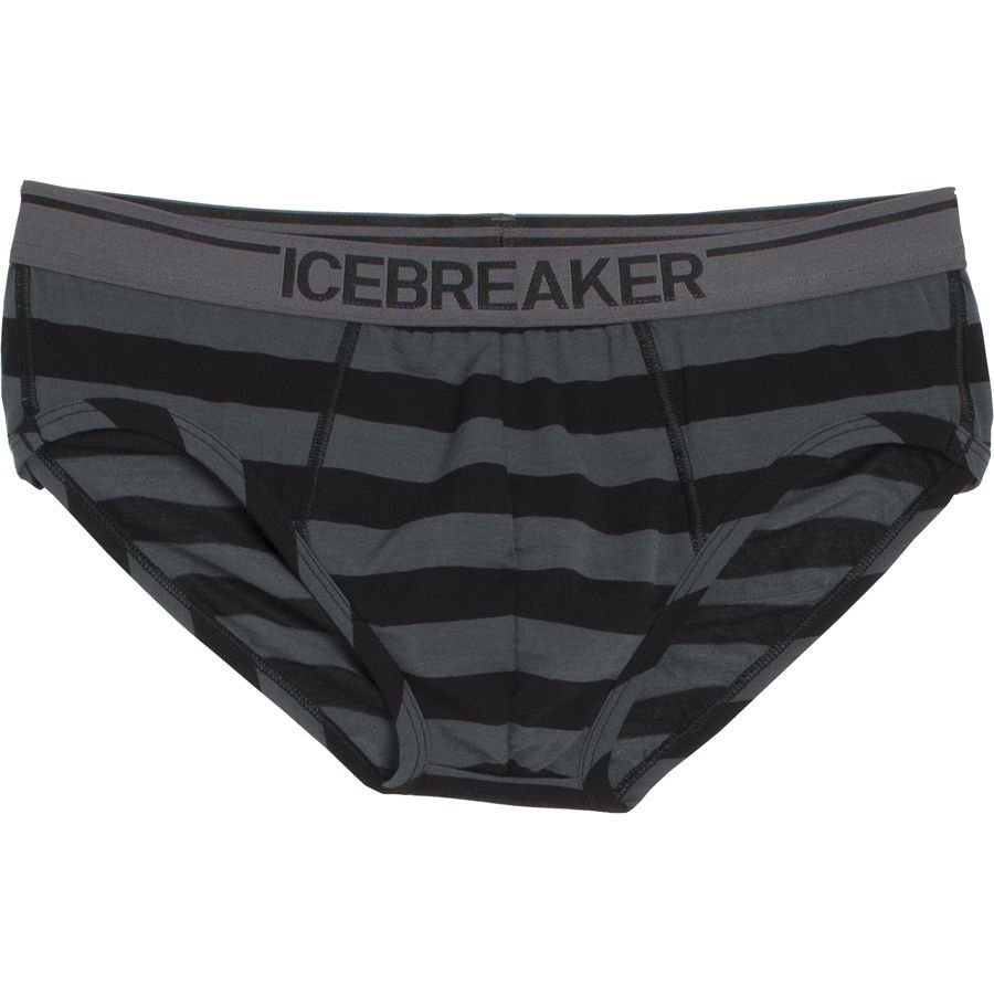 Icebreaker BodyFit 150-Ultralite Anatomica Brief - Men's&nbsp;Black/Monsoon/White