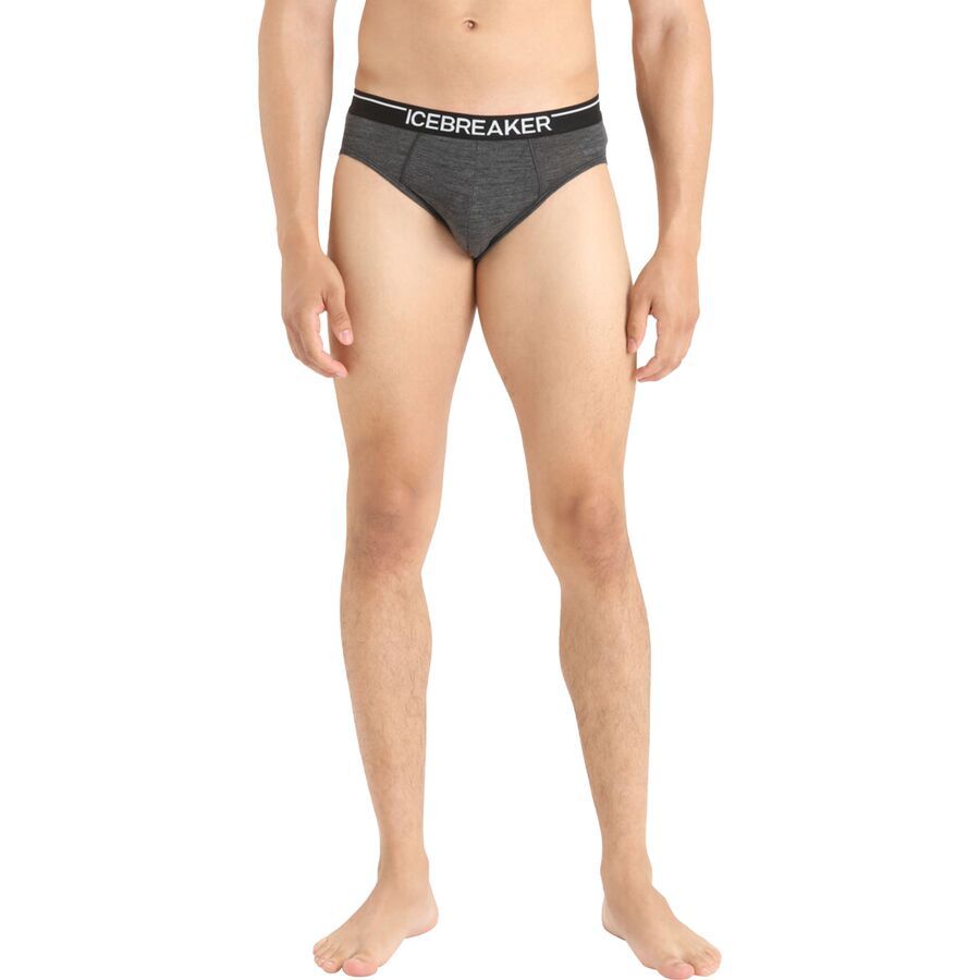 Icebreaker BodyFit 150-Ultralite Anatomica Brief - Men's&nbsp;Jet Heather/Black