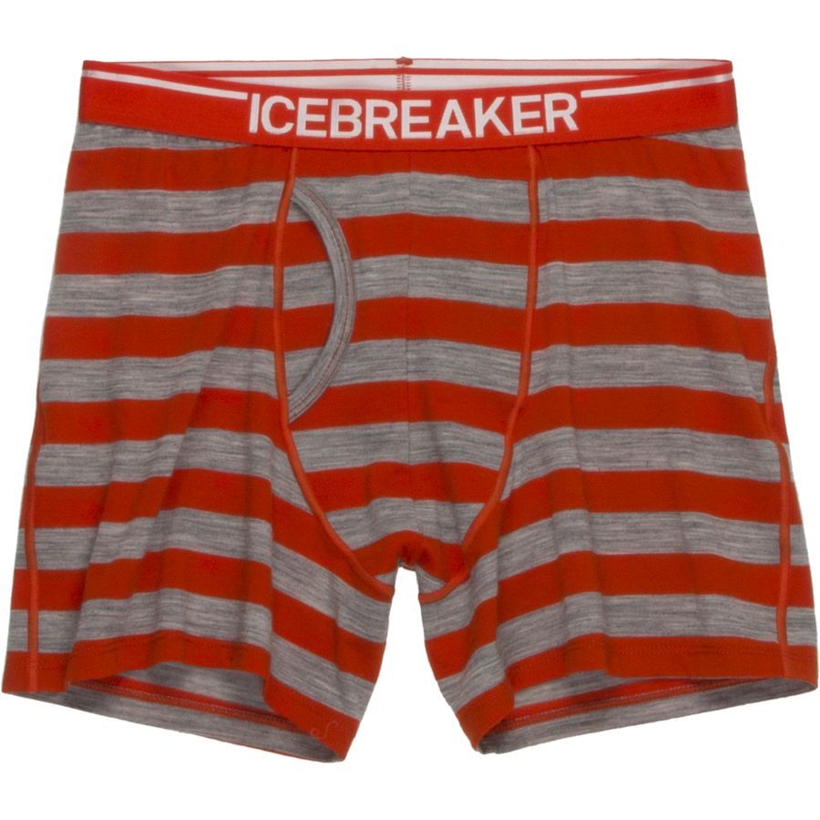 Icebreaker BodyFit 150 Ultralite Anatomica Boxer Brief - Men's&nbsp;Molten/Metro Heather/Molten