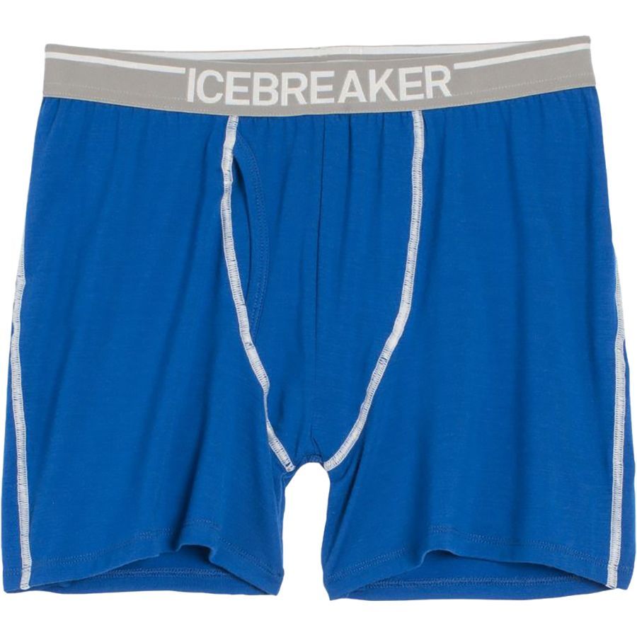 Icebreaker BodyFit 150-Ultralite Anatomica Relaxed Boxer With Fly - Men's&nbsp;Awesome/Lunar