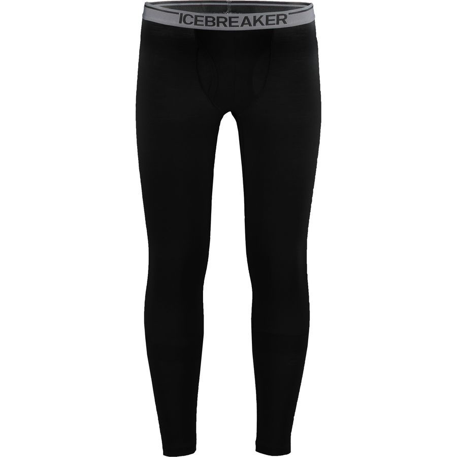 Icebreaker BodyFit 150 Ultralite Anatomica Leggings With Fly - Men's&nbsp;Black/Monsoon