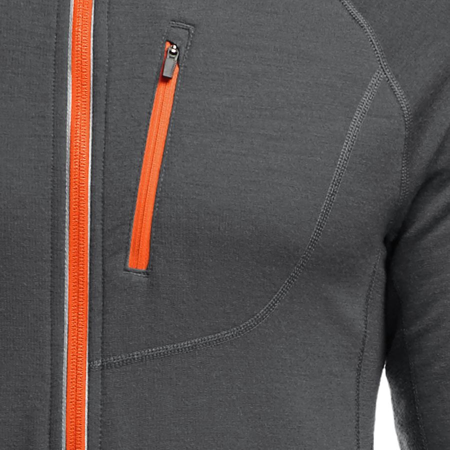 Icebreaker Quantum Hooded Full-Zip Shirt - Long-Sleeve - Men's&nbsp;Side Pocket 