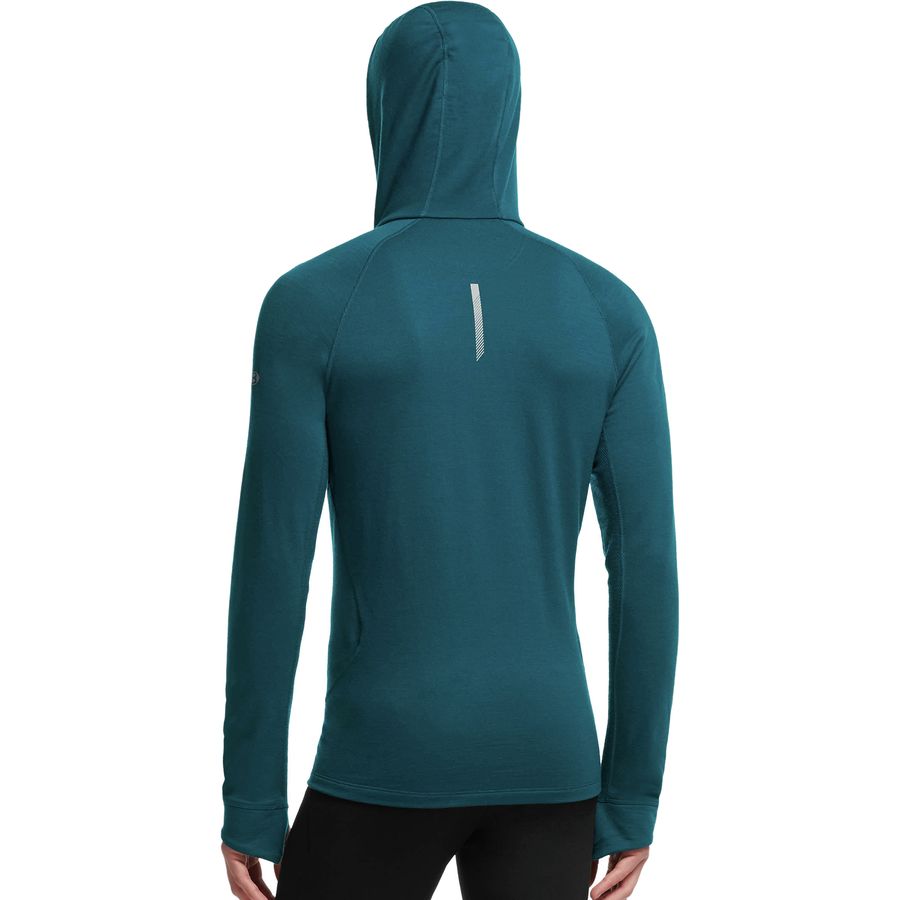 Icebreaker Quantum Hooded Full-Zip Shirt - Long-Sleeve - Men's&nbsp;Back